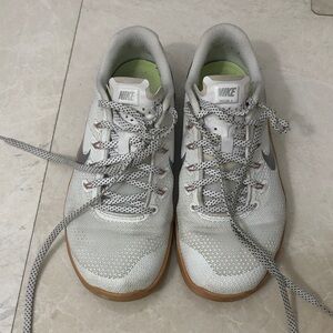 Nike White and Gum Training Sneakers